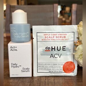 NEW Act + Acre DAILY HYDRO SCALP SERUM + **BONUS** dp HUE ACV Scalp Scrub!